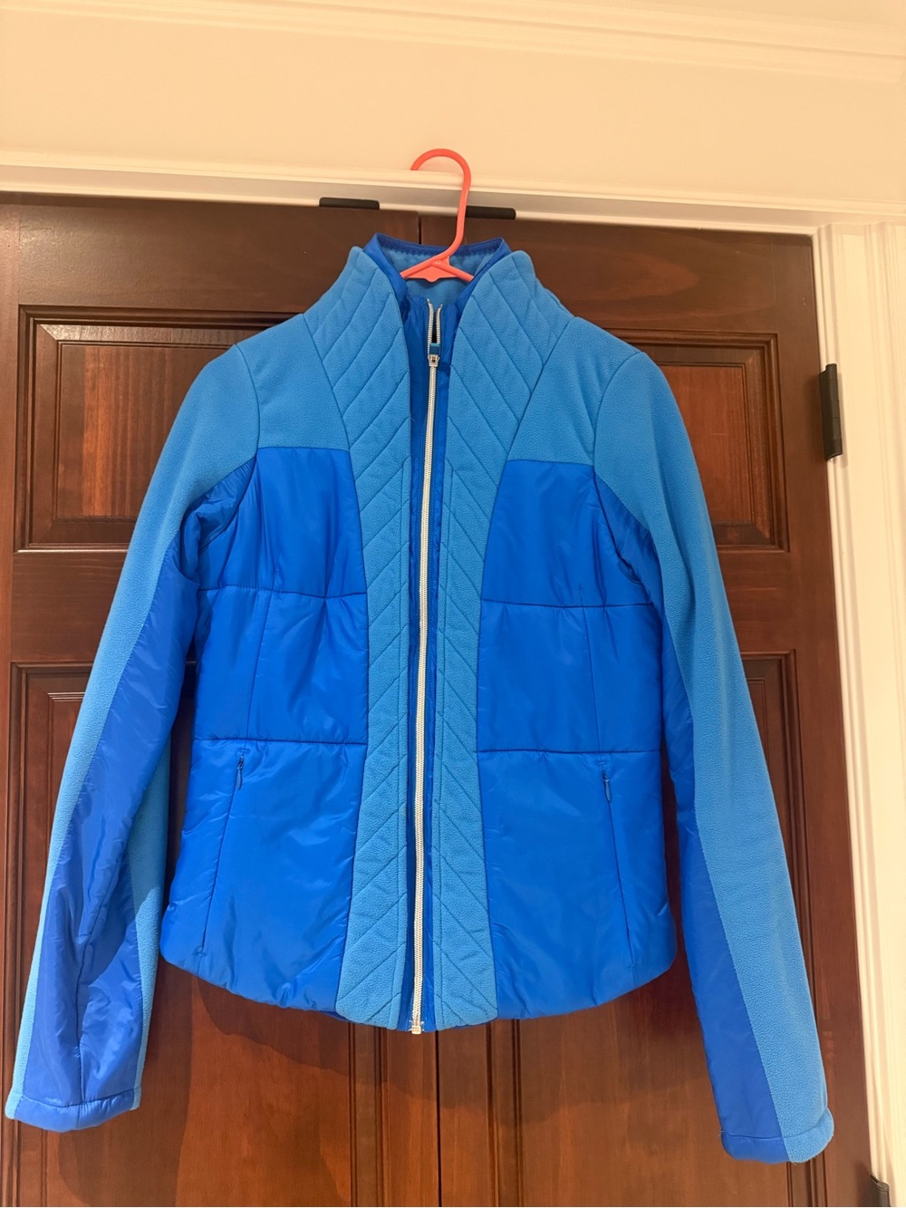lululemon vintage Bright Blue Quilted Hybrid Jacket